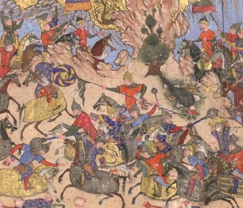 شکست افراسیاب از سپاه ایران وقتیکه کیکاوس در جنگ هاماوران بود