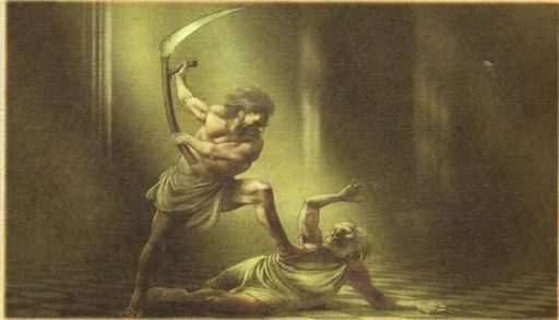 کشته شدن اورانوس به دست کرونوس