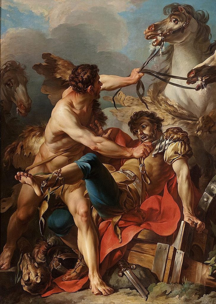 هراکلس پس از کشتن پسران خود برای جبران گناهان دوازده خوان را پشت سر گذاشت